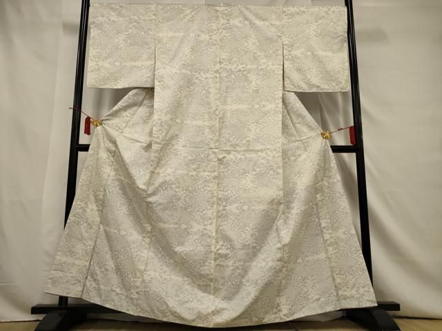 平和屋着物□本場大島紬 白大島 9マルキ 風景文 正絹 逸品 AAAV4781jd  