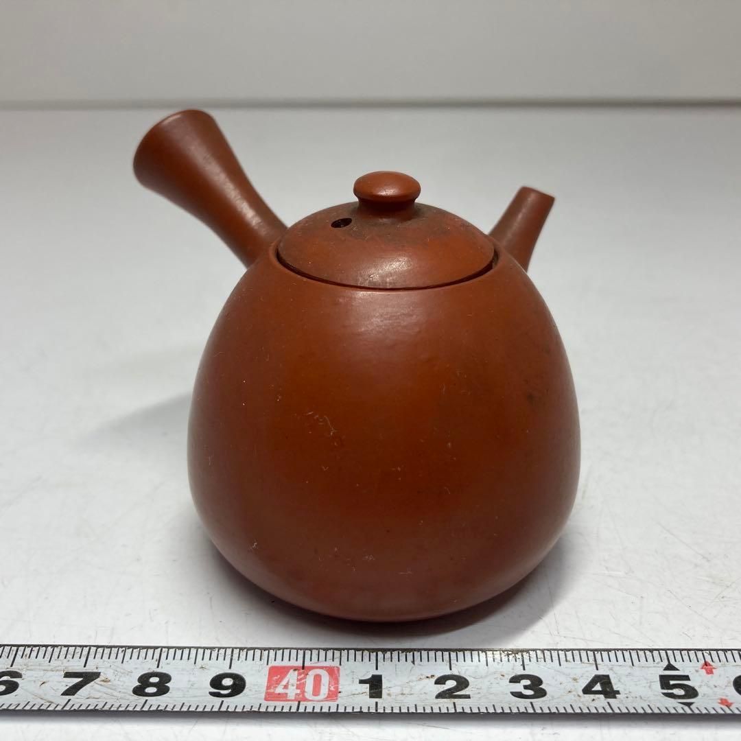 在銘 朱泥 急須 横幅約9㎝ 東Y5-1206 トヒチ