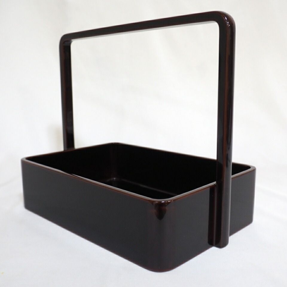 九月の特売品）石川県 山中塗 溜塗 手付煙草盆 莨盆 茶道具