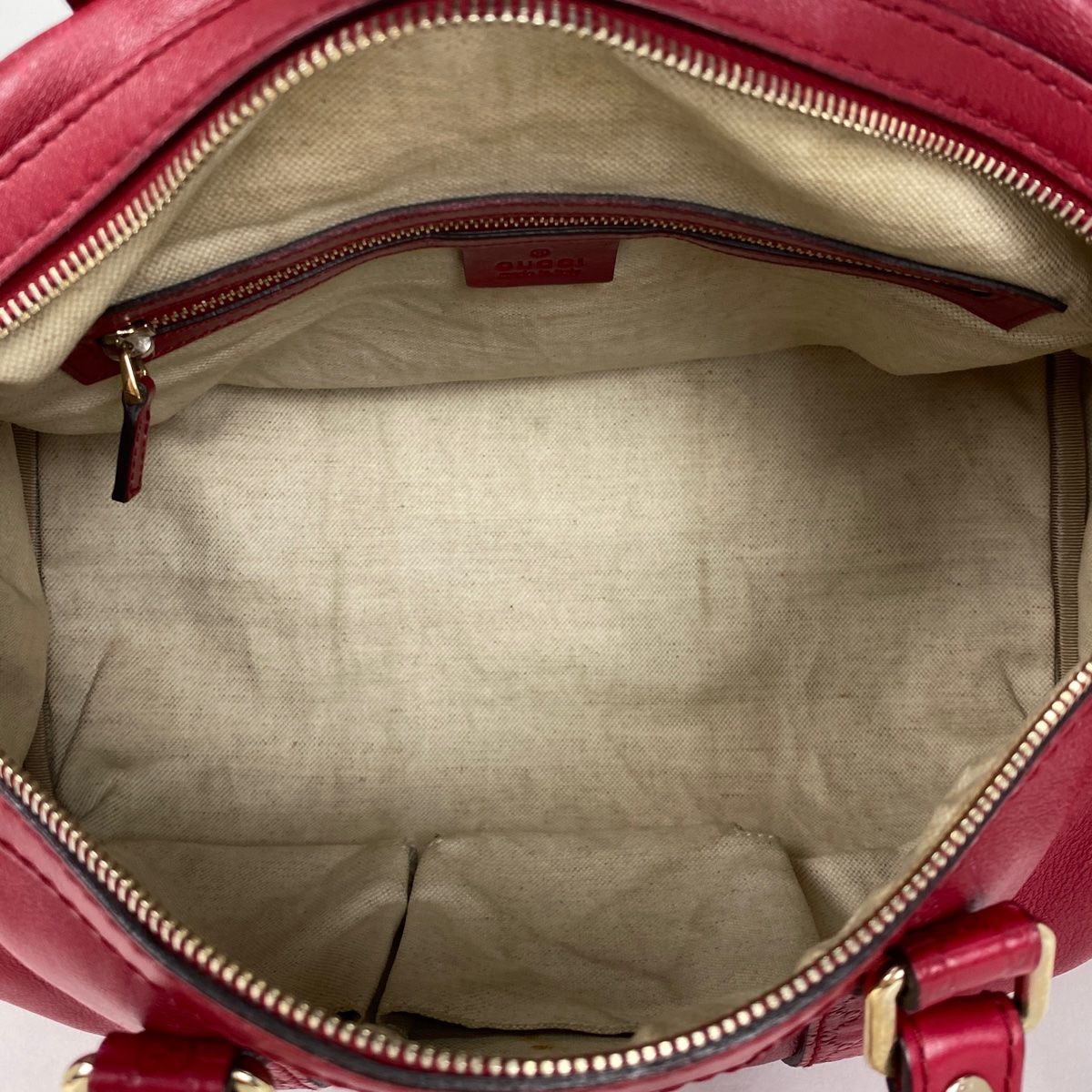 美品 GUCCI グッチ ハンドバッグ 2way グッチシマ レッド レザー グッチ GUCCI グッチシマ ハンドバッグ 2WAY ショルダーバッグ