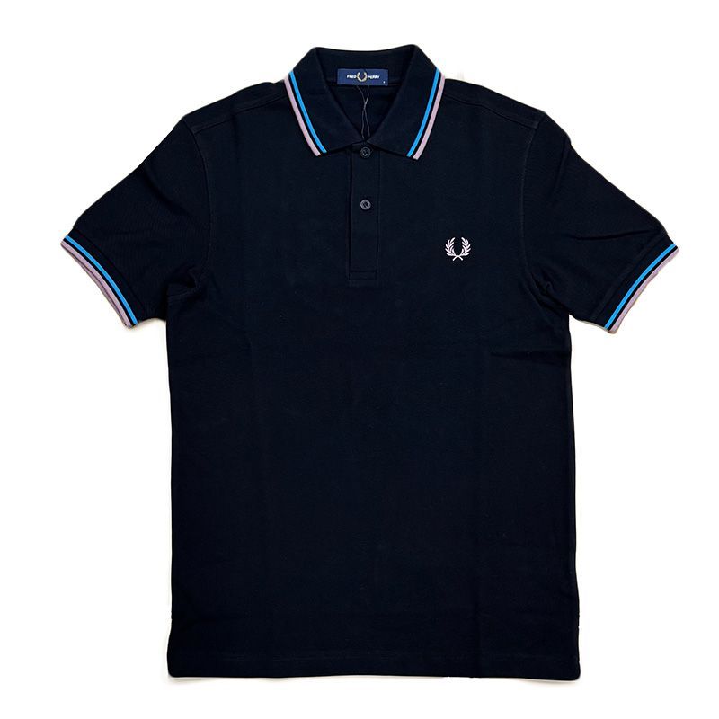 FRED PERRY M3600 ロゴ刺繍 ポロシャツ Sサイズ FRED PERRY M3600 ロゴ刺繍 ポロシャツ Sサイズ ブルー・青