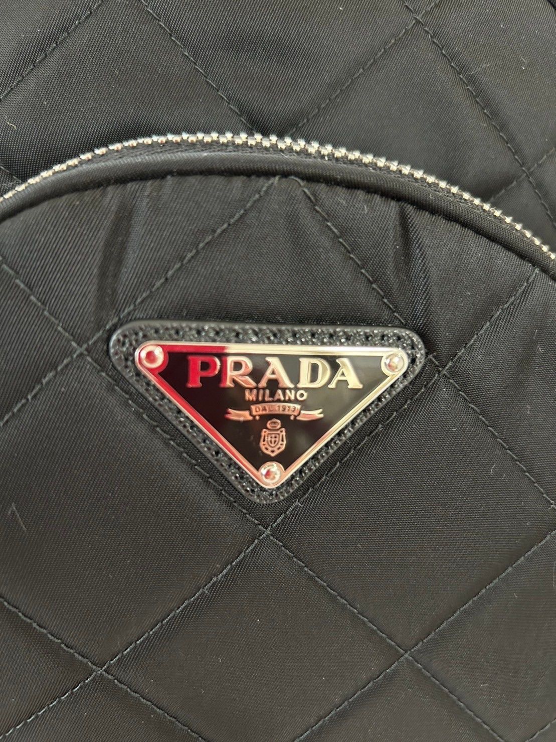 PRADA プラダ キルティング ナイロンバックパック リュック ブラック