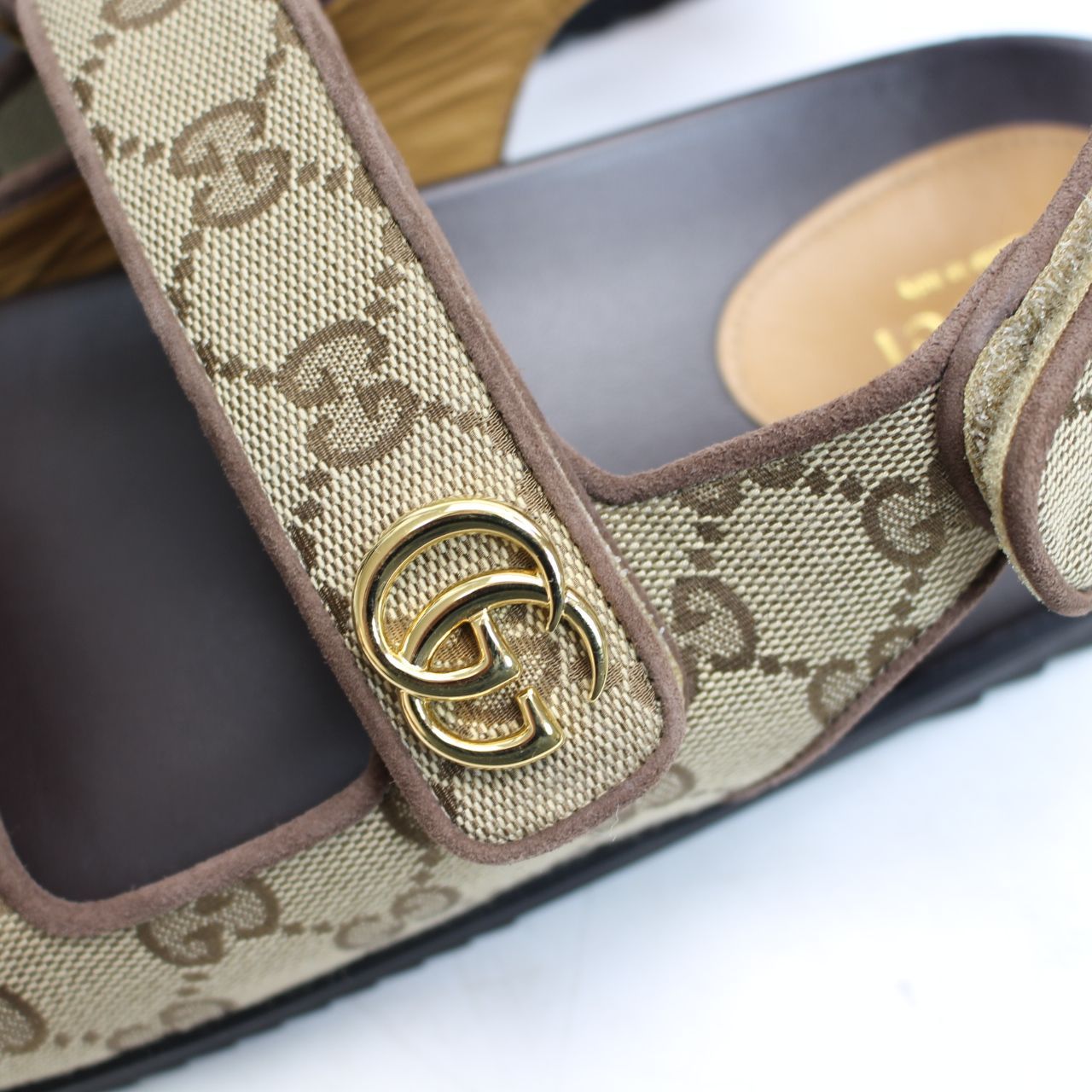 グッチ キャンバス ロゴ ベルクロ スポーツサンダル ベージュ グッチ GUCCI サンダル 靴 シューズ キャンバス ベージュ