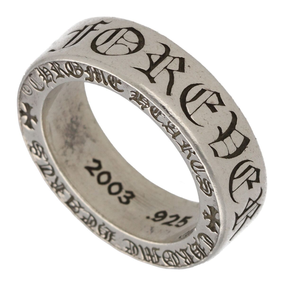 CHROME HEARTS クロムハーツ スペーサーリング 6mm FOREVER 11号 SV925 シルバー フォーエバー クロス プラス 指輪 25029563 RS