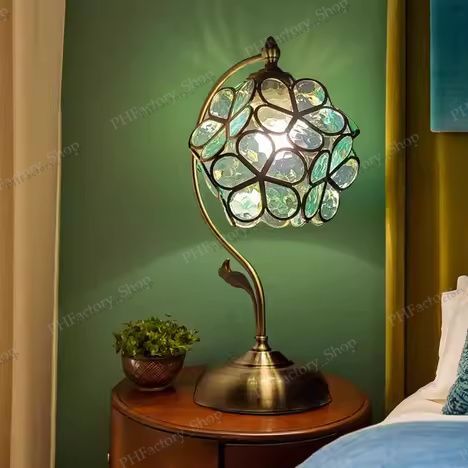 大人気☆ヴィンテージ 卓上スタンドライト ステンドグラス