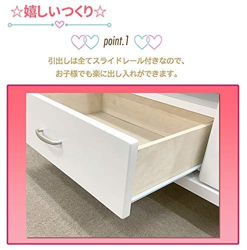  幅100 cm テレビボード テレビ台 TV台 TVボード キティちゃん 収納 完成品 白 ハローキティ ホワイト サンリオ 国産 ローボード アルファタカバ キャンバス 100テレビボード その他 レコーダー