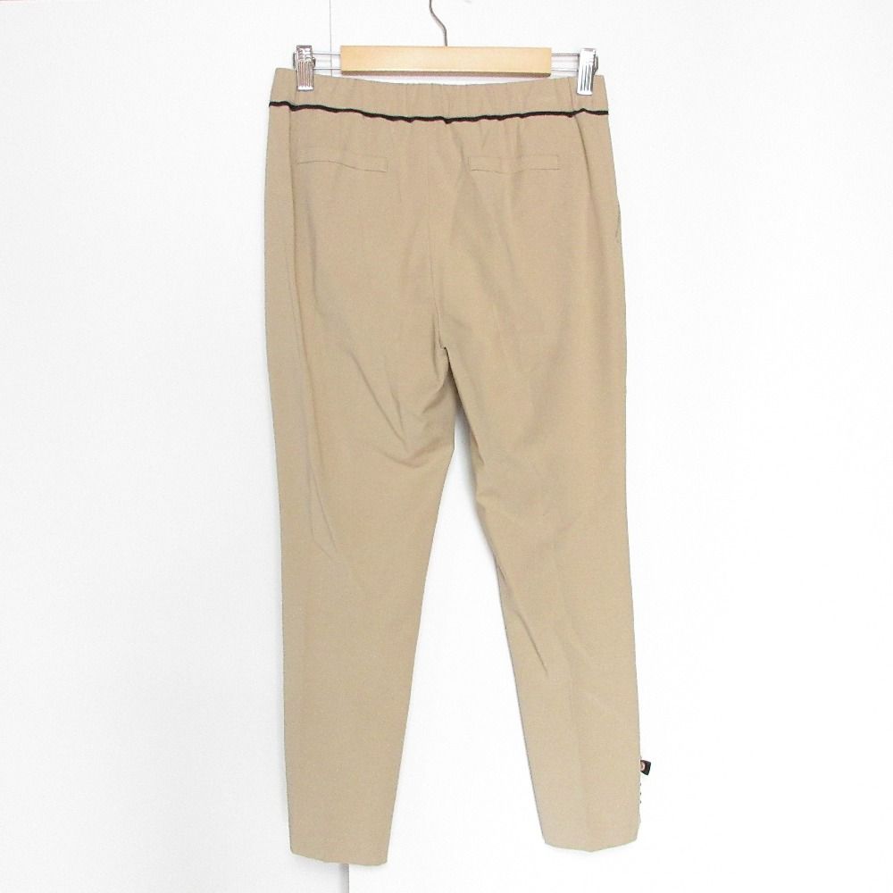 【サイズ1(S)】フレンチワークパンツ ベージュ 美中古品 美品 22SS TO BE CHIC トゥービーシック ストレッチ スリット