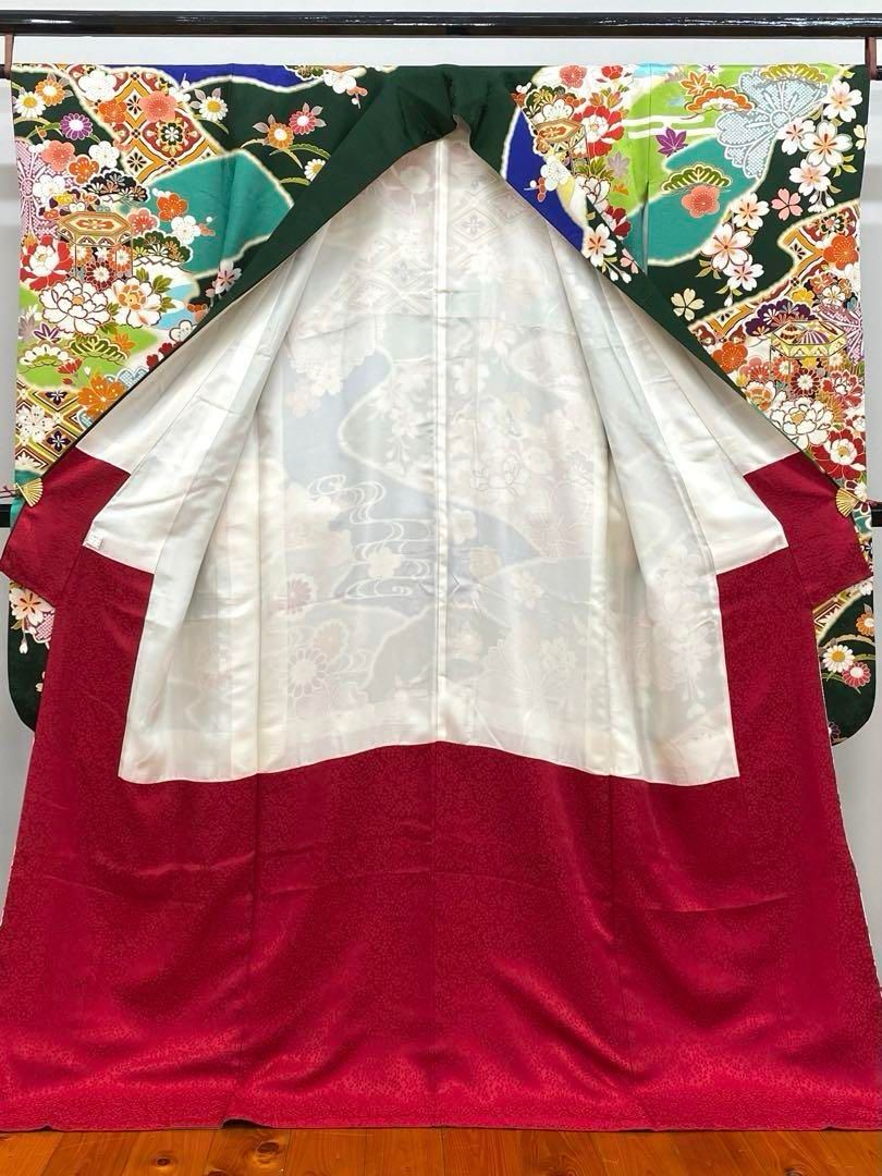 振袖 豪華 金駒 金彩 紋意匠 身丈172cm 撥水加工済 - メルカリ