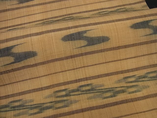 平和屋本店□極上 夏物 芭蕉布 九寸名古屋帯 手積み芭蕉糸100 