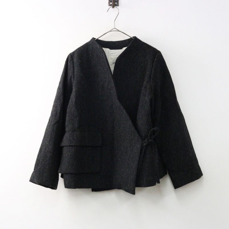 美品リゼッタ lisette フランソワ　ノアールシャルボン36 定価7.2万円 美品 2023AW 定価7.2万 リゼッタ Lisette フランソワ リネンウール 綿