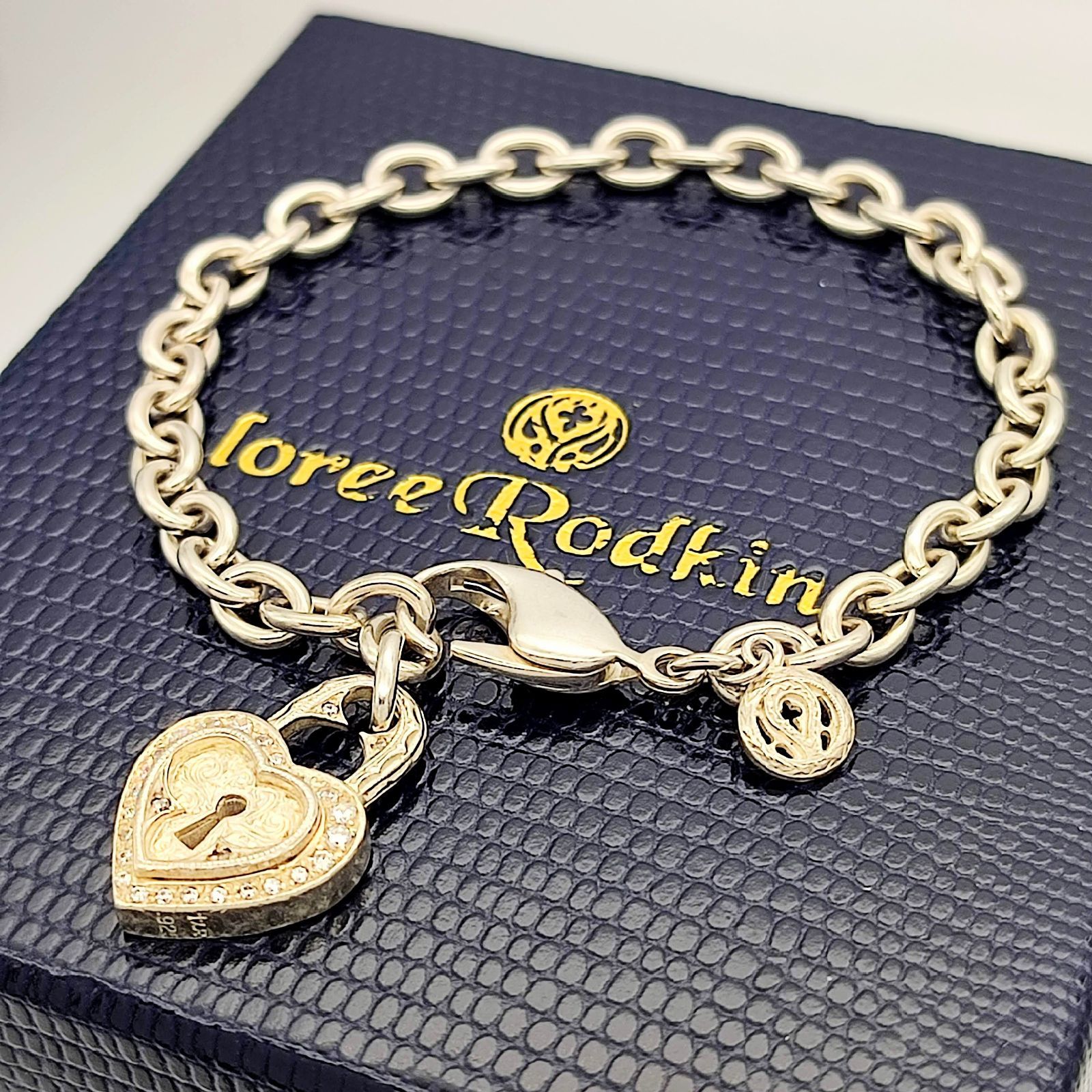 美品Loree Rodkin ローリーロドキン SMALL HEART LOCK CHARMED 美品Loree Rodkin ローリーロドキン SMALL HEART LOCK CHARMED