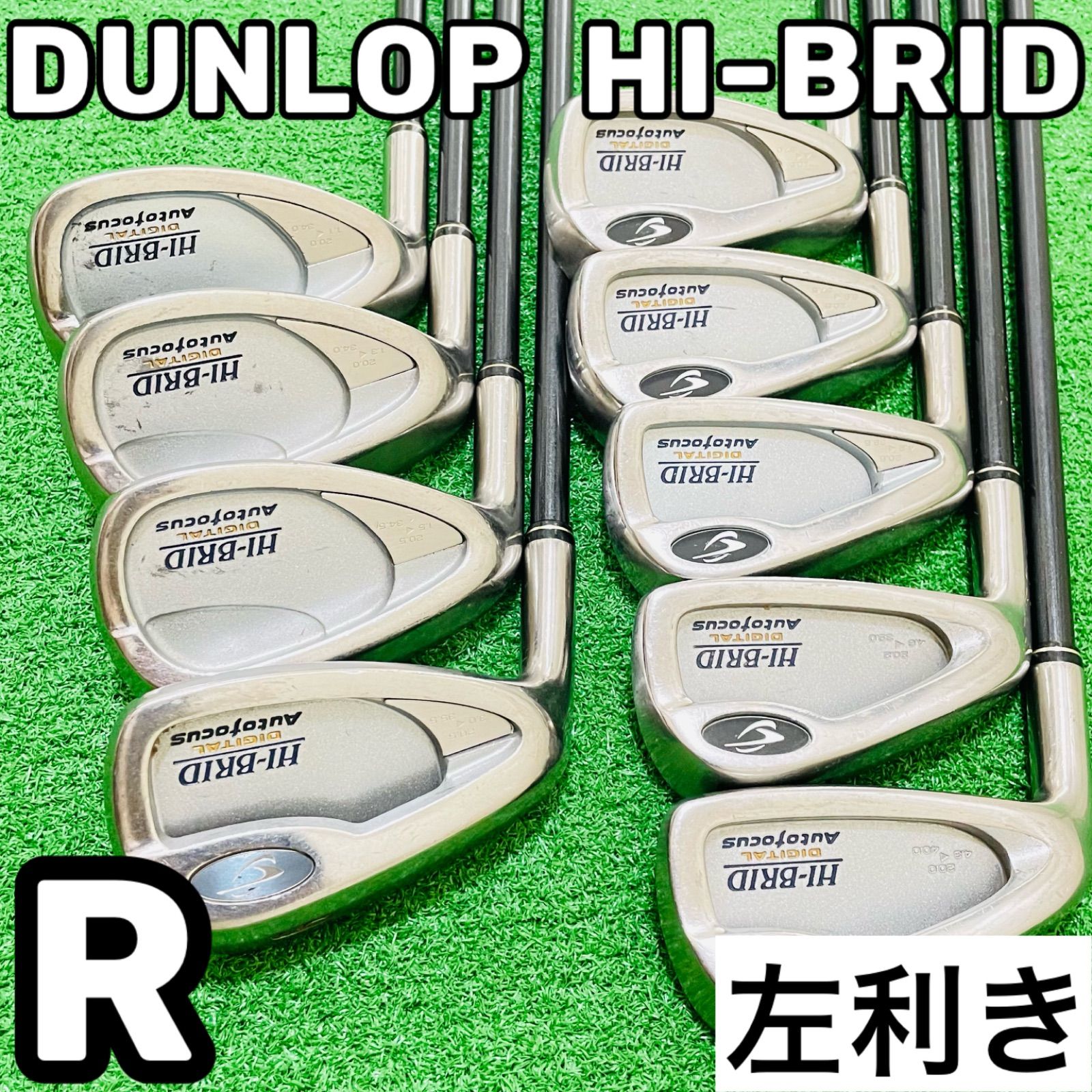 9091 DUNLOP HI-BRID ダンロップ レフティ 左利き 9本 9091 DUNLOP HI-BRID ダンロップ レフティ 左利き 9本 - メルカリ
