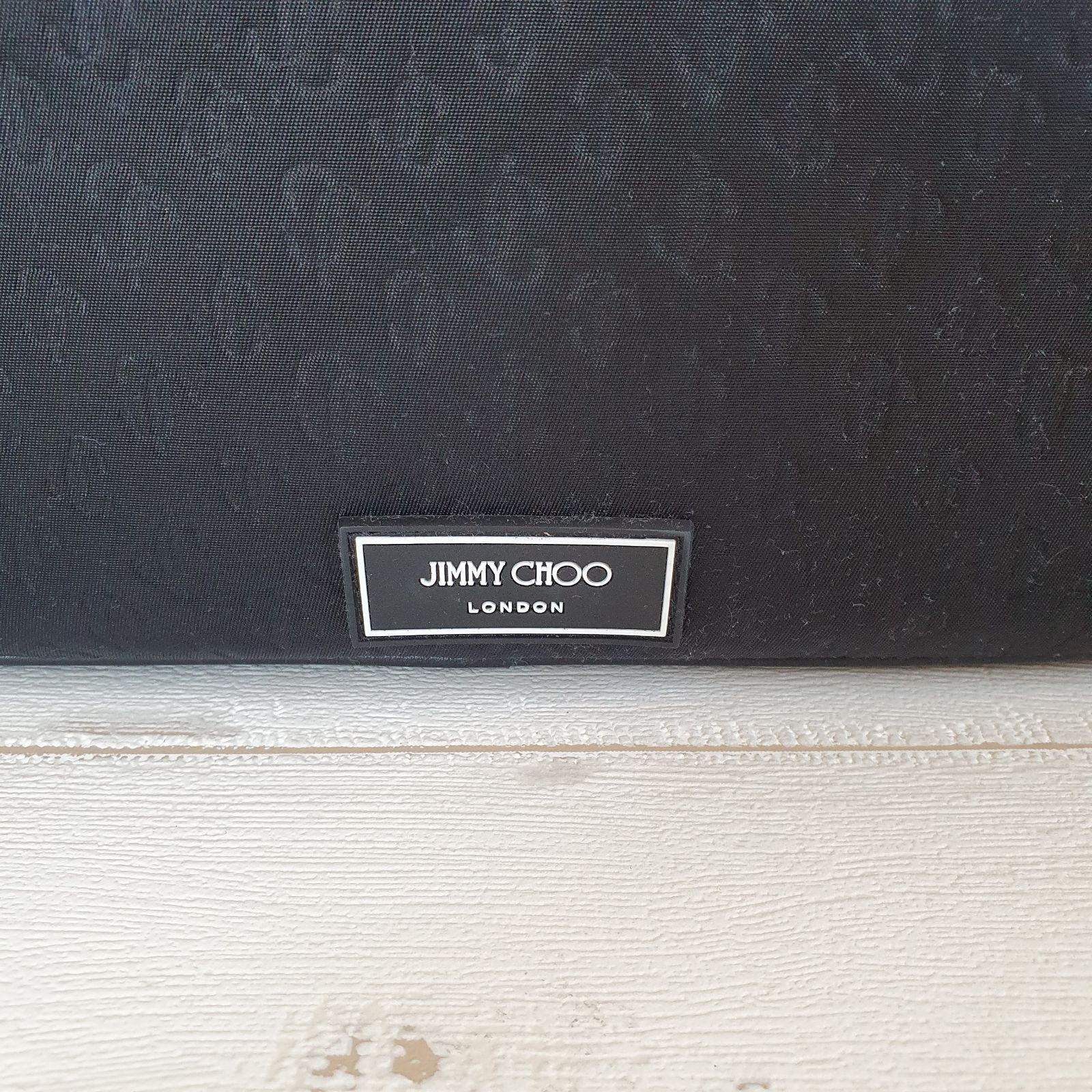 新品・未使用】Jimmy Choo DENYON JC柄 ナイロントラベルバッグ black