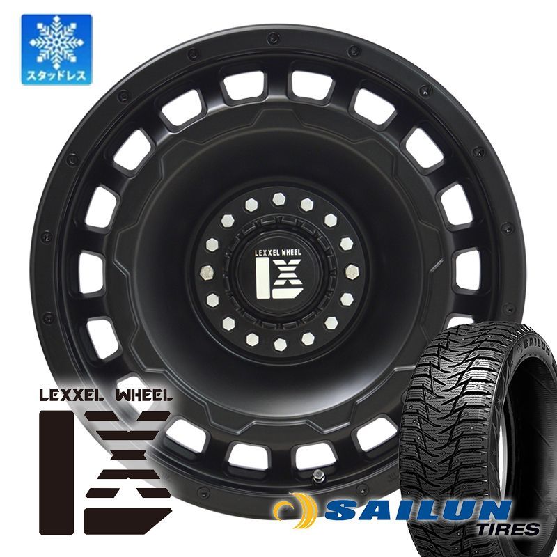 取付ナット込!! スタッドレス SAILUN WST3 265/65R17 17インチ プラド ハイラックス FJ サーフ タイヤホイールセット SwaGGer スタッドレスタイヤ 冬用タイヤ