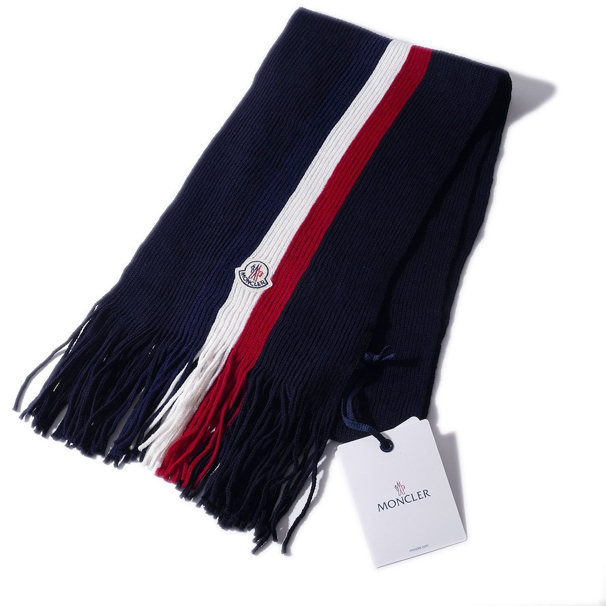 ポ*ポ様 MONCLER ストライプマフラー ウール 楽天市場】【MONCLER/モンクレール/ストライプ柄ウールニット