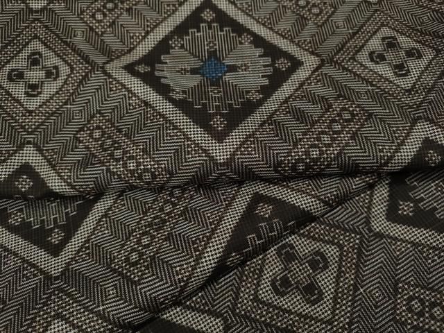 平和屋着物○本場大島紬 龍郷絣 菱花文 正絹 逸品 CAAZ2647ut - メルカリ