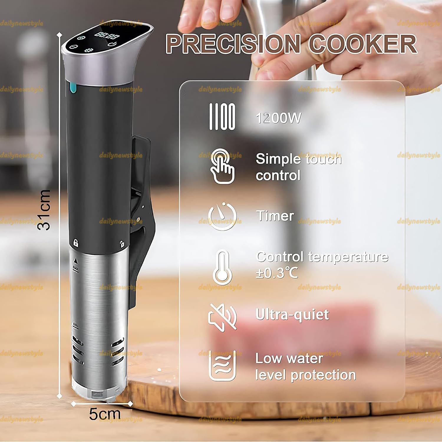 人気推薦◆真空調理機 精密調理器 1000W 真空調理器 ウォーターバス 正確な温度 25-90℃ およびデジタルタイマー付き 最大アプリケーション容量 12L の家庭料理人向け省エネ WWW_KANDAIZUMI_COM