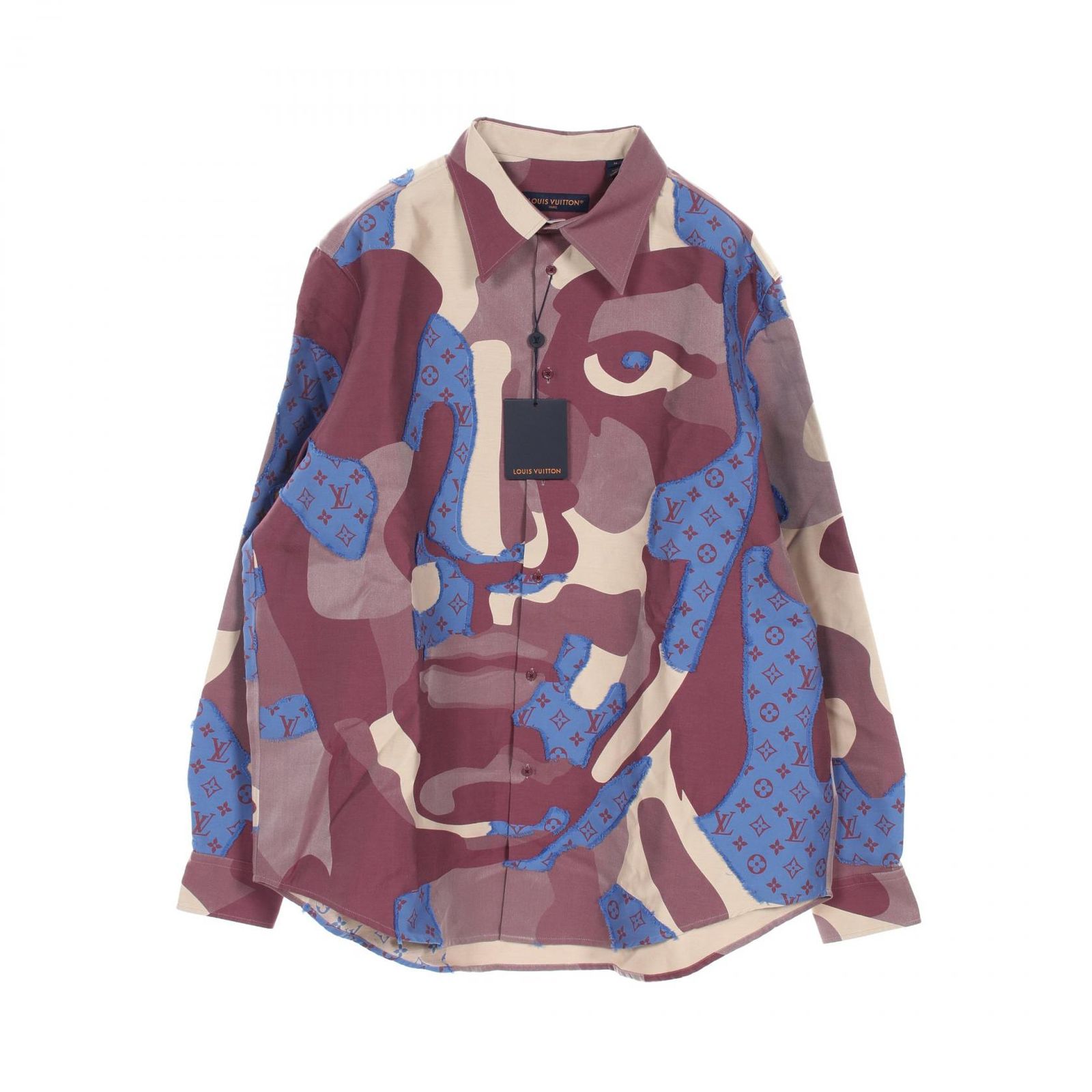 ルイ ヴィトン LOUIS VUITTON その他トップス フィルクーペ オーバーシャツ RM232AWYHPS77W コットン シルク シャツ メンズ
