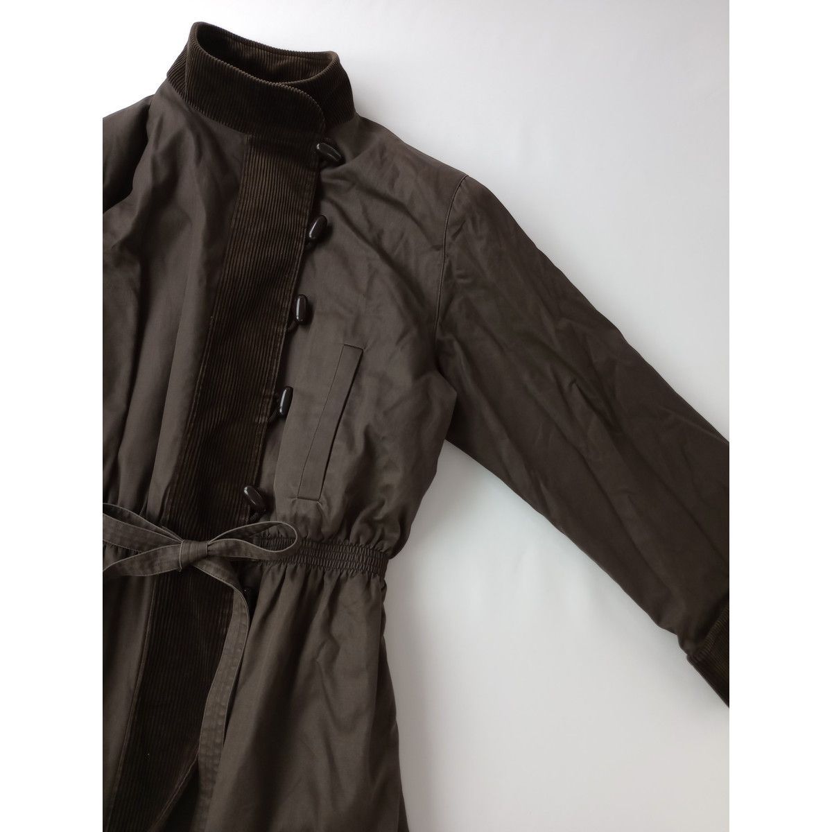 極美品！　イヴサンローラン 切り返し バイカラー ロングコート M ベージュ系 三越伊勢丹 | SAINT LAURENT/サンローラン_men通販 | ロング