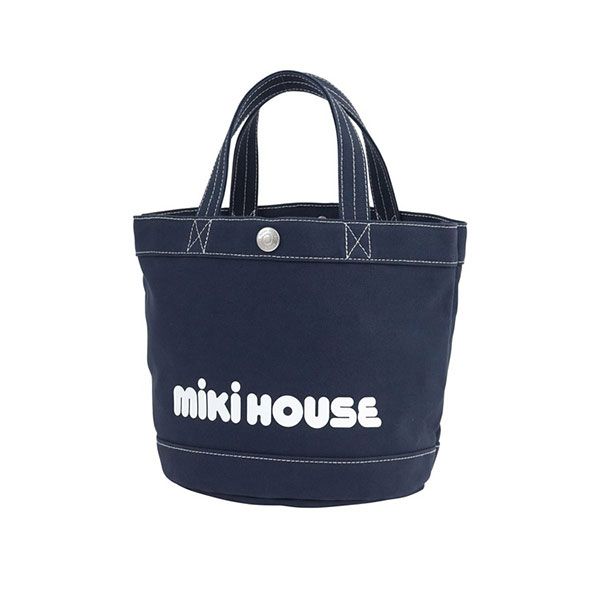 ミキハウス正規販売店 ミキハウス mikihouse バケツ型 ロゴトートバッグ サイズ無し 紺 03
