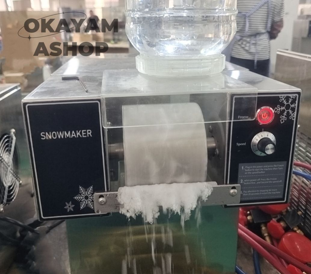業務用かき氷機 360W電動スノーフレーク製氷機