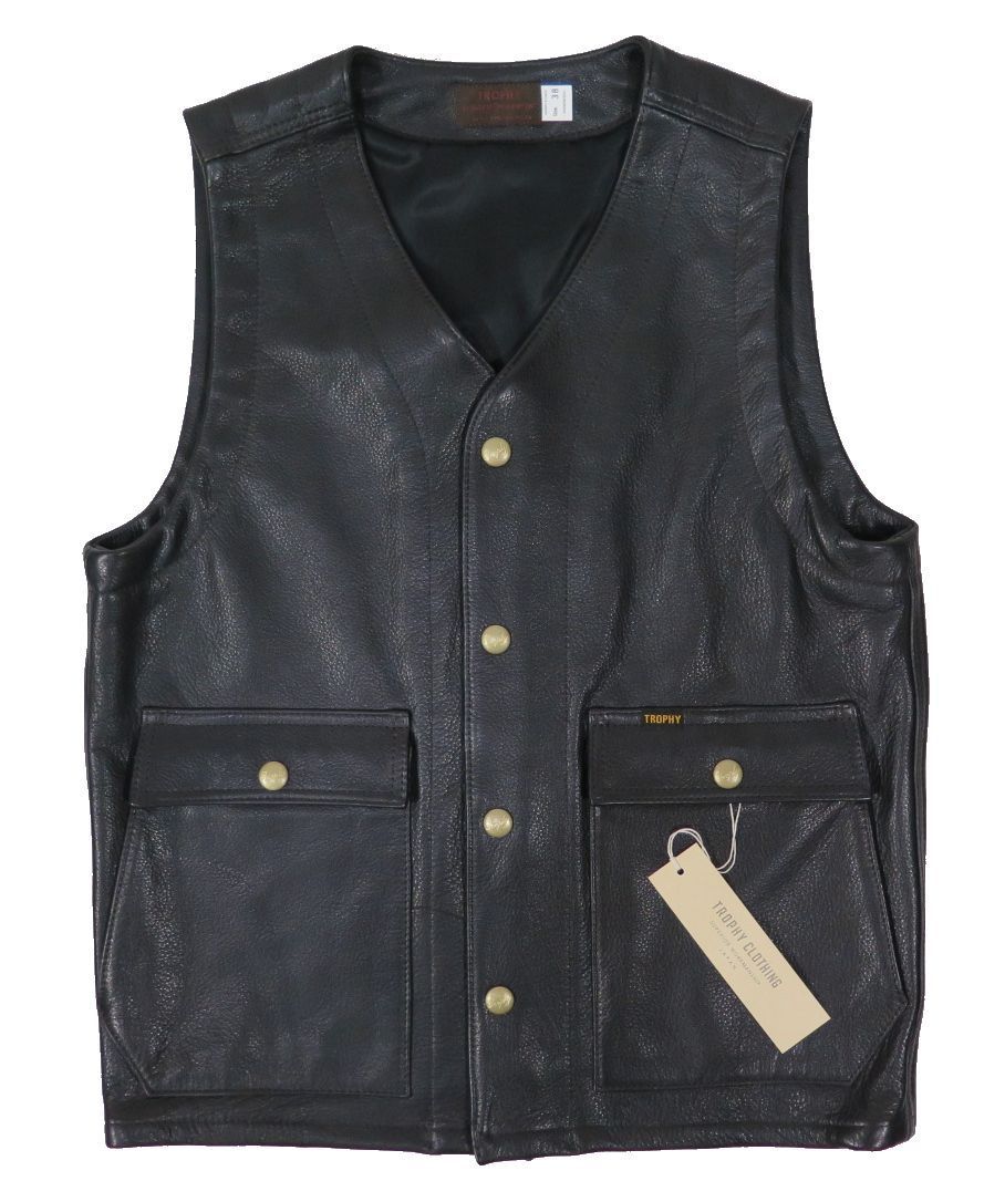 近年美品　LEONARD レオナール　レザー　ウール　ジレ　ベスト 近年美品 LEONARD レオナール レザー ウール ジレ ベスト