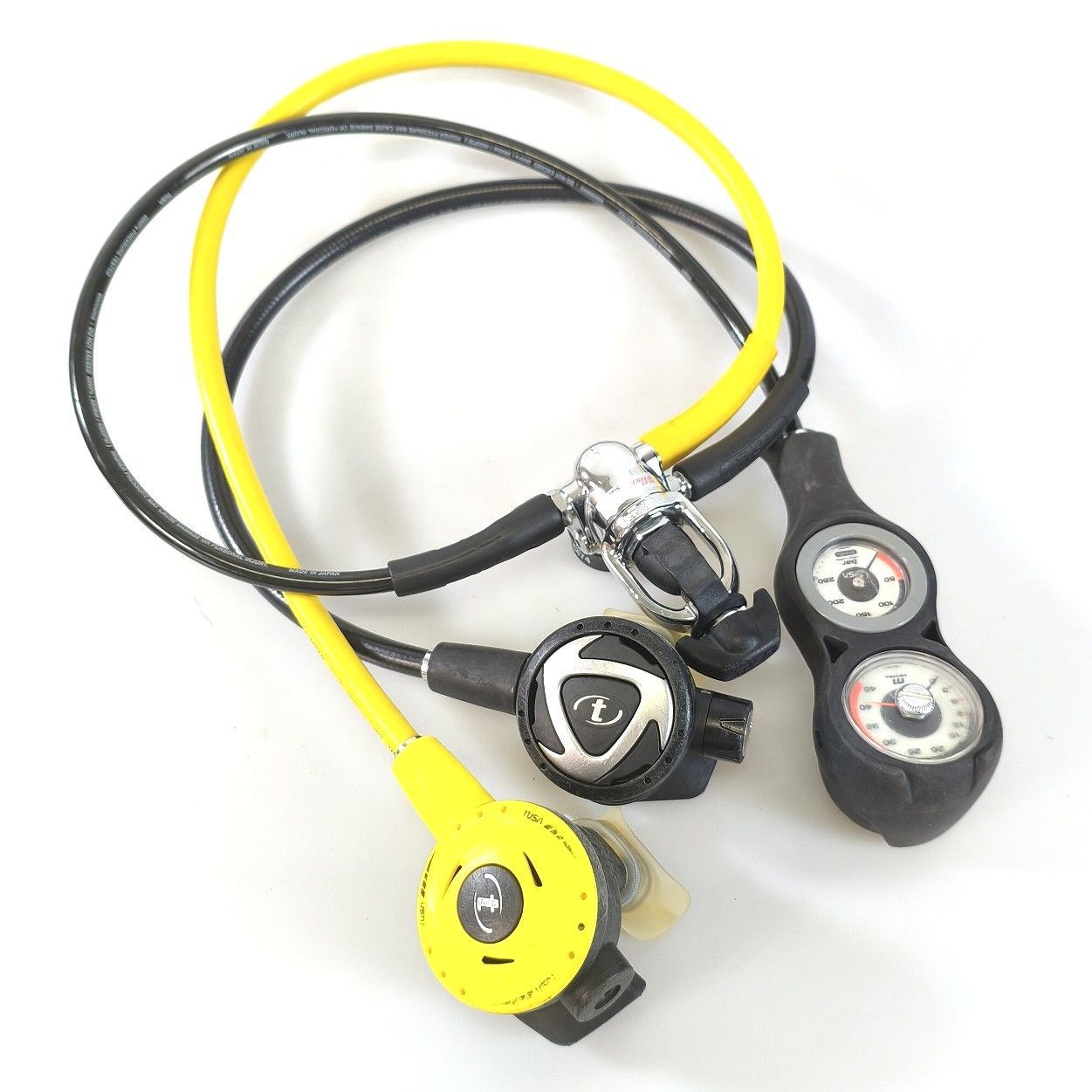 OH済 TUSA ツサ レギュレーター ファースト セカンド オクトパス ゲージセット REG-251017A