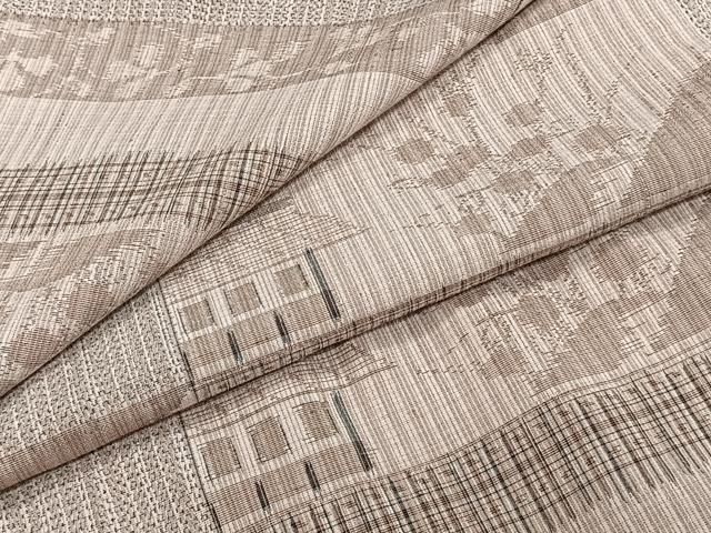 平和屋着物■極上　紬　単衣　色無地　利休茶色　逸品　未使用　CZAA3206s5 平和屋着物□極上 紬 単衣 色無地 利休茶色 逸品 未使用 CZAA3206s5