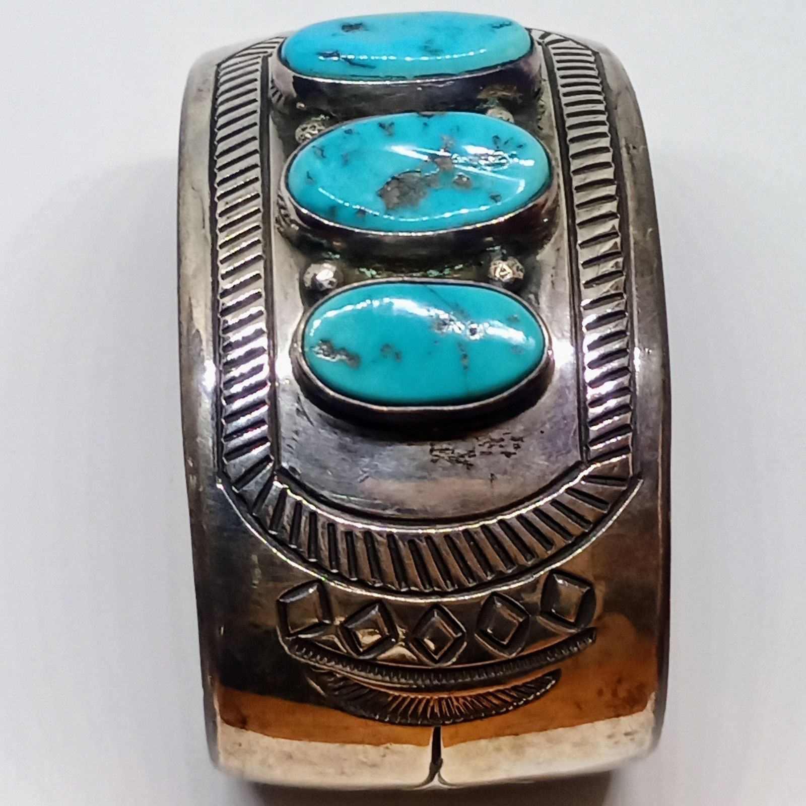 USAインディアンジュエリーTurquoiseOLDDEADPAWNスターリング