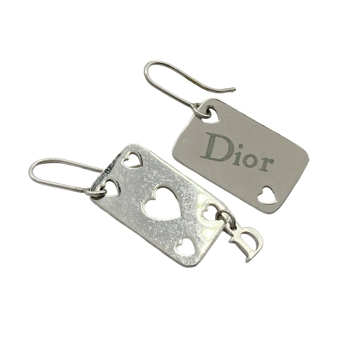 DIOR|ChristianDior ディオール|クリスチャンディオール ピアス - シルバー ハート