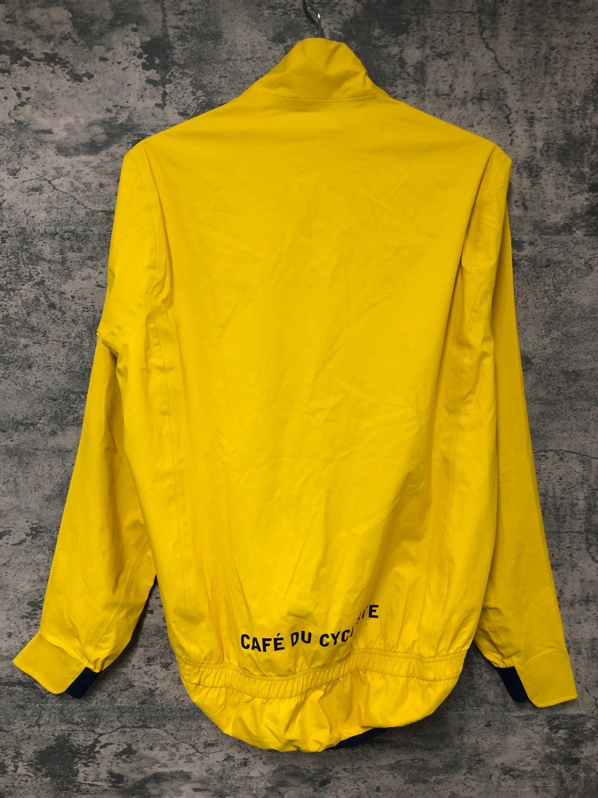 JF393 カフェドシクリステ Cafe du Cycliste ウィンドブレイカー 黄色 Mサイズ 汚れあり