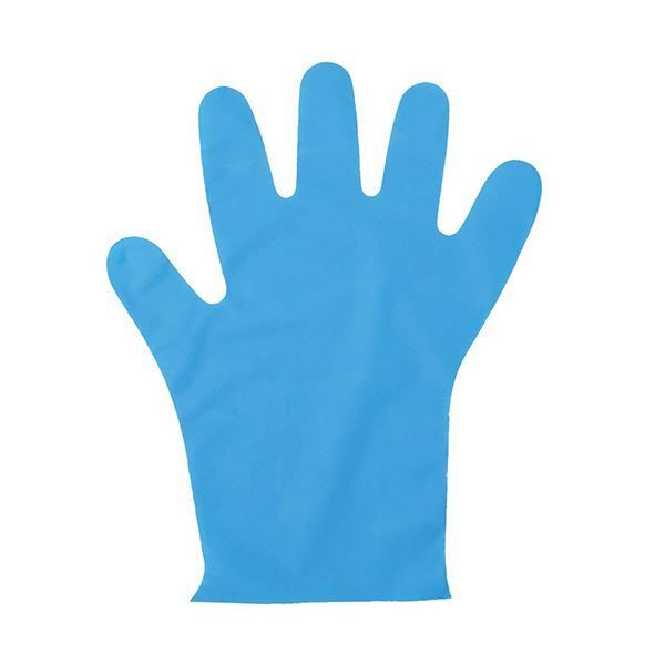 〔まとめ〕 旭創業 フレッシュエンボス バイオマス M 外エンボス ブルー 1箱 200枚 〔×10セット〕 使い捨て手袋