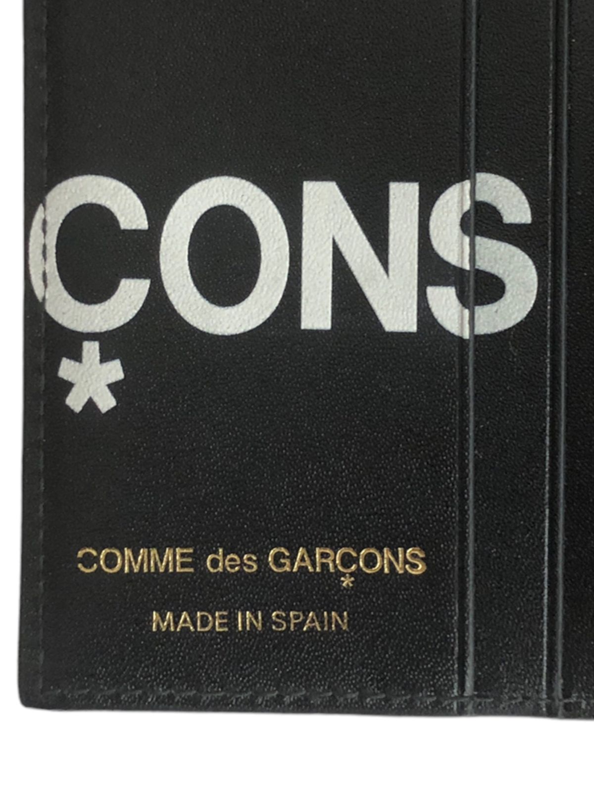 COMME des GARCONS (コムデギャルソン) HUGE LOGO WALLET BLACK 二