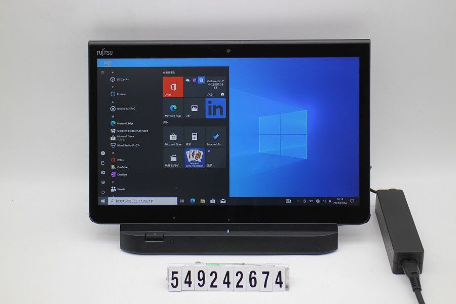 富士通 ARROWS Tab Q737/R Core i5 7300U 2.6GHz/4GB/128GB(SSD)/13.3W/FHD(1920x1080) タッチパネル/Win10 【549242674】