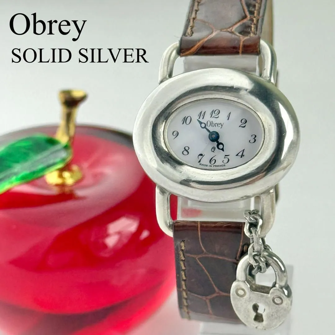 ※訳あり品 Obrey オブレイ クオーツ 腕時計 Obrey オブレイ 無垢 SOLID SILVER 純銀 クォーツ 腕時計 - メルカリ