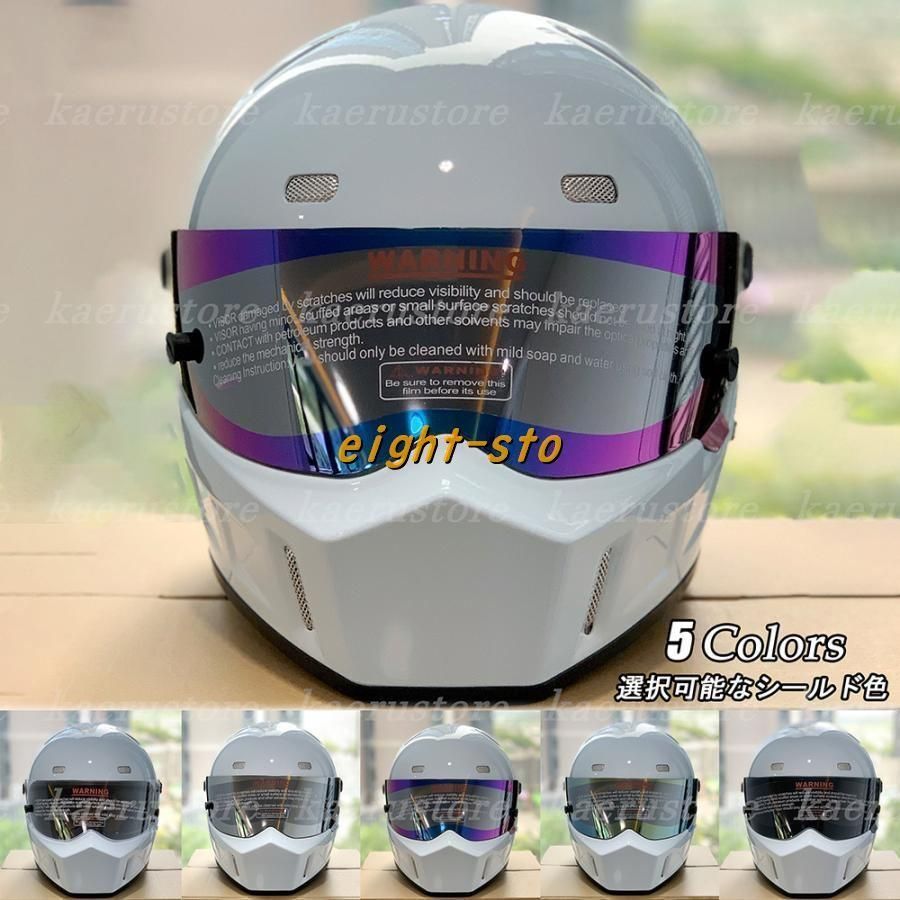 ATV-1シリーズ バンディットフルフェイスオンロード ガラス繊維 バイク ハーレー フルフェイスヘルメット バイク用 - メルカリ