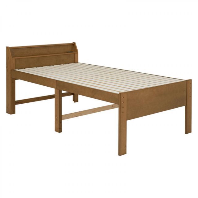 萩原 Hagihara MB-5166SD-LBR セミダブルミドルベッド 新生活 インテリア 家具おしゃれ