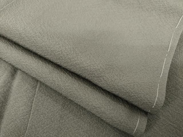 平和屋着物●上質な色無地 源氏鼠色 正絹 AABC6145ck