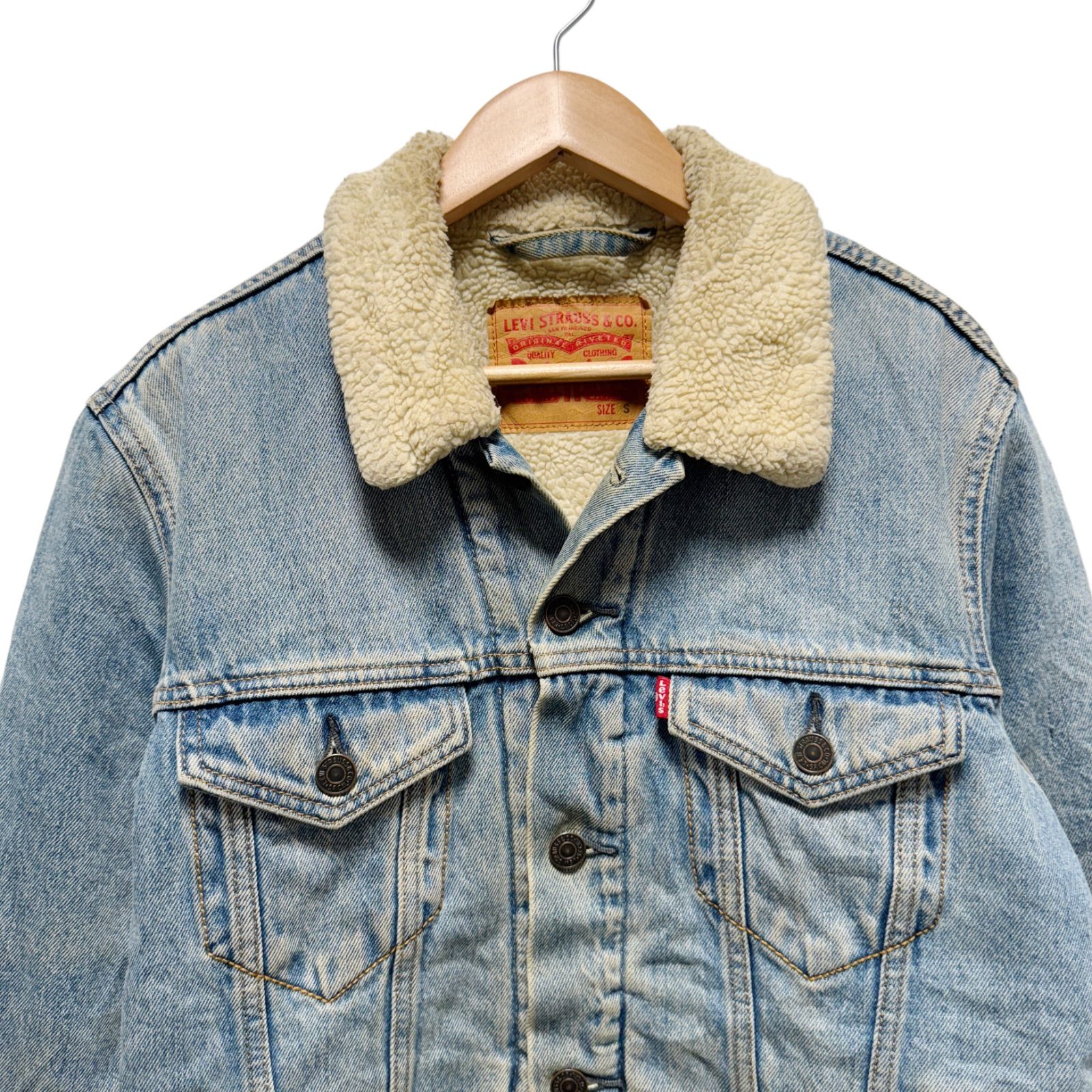 Supreme×Levi's ボアGジャン Sサイズ Supreme × Levi's 'Bleached