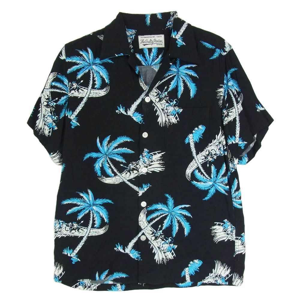 WACKO MARIA ワコマリア アロハシャツ レーヨンシャツ 半袖 SIZE:S♪FG3154 WACKO MARIA ワコマリア アロハシャツ レーヨン