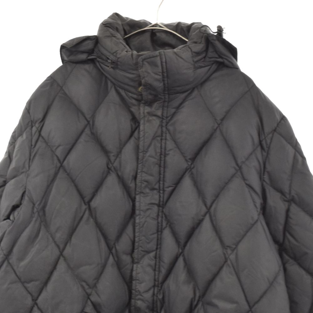 【美品】 MONCLER ダウン 茶タグ キルティング 黒 ジャケット アウター 美品】 MONCLER ダウン 茶タグ キルティング 黒 ジャケット アウター