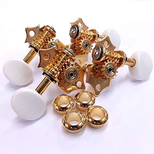 ゴトー ウクレレ ペグ GOTOH UK700 05MA GG ゴールド 白ボタン ギア式ペグ Ebiオリジナルピック付