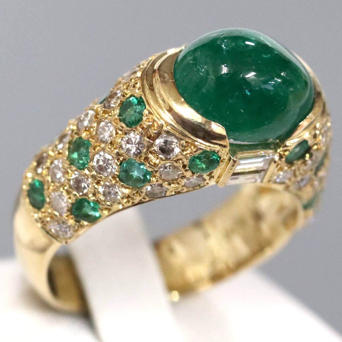 K18エメラルドダイヤモンドリング 3.25 0.69 0.17 0.86 8.8g #14  