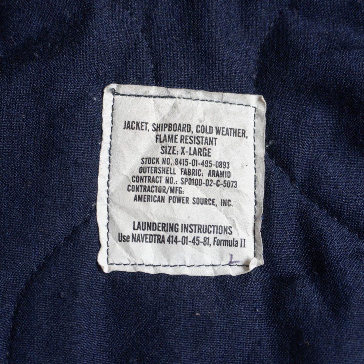 US NAVY 00s Shipboard Jacket XL シップボード ジャケット アラミド 25090485 KANDAIZUMI_COM