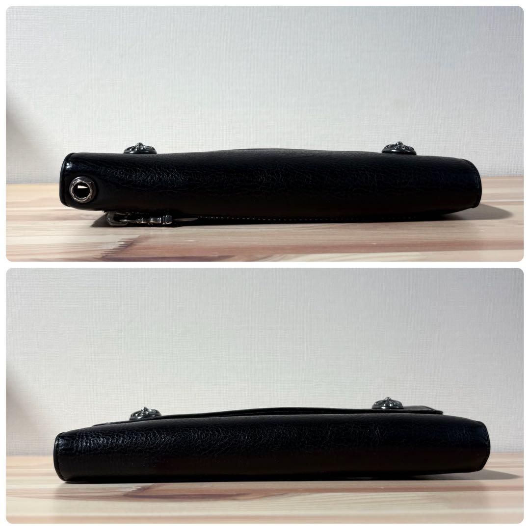 自然光撮影・極美　CHROME HEARTS WAVE WALLET 長財布 自然光撮影・極美 CHROME HEARTS WAVE WALLET 長財布 - メルカリ