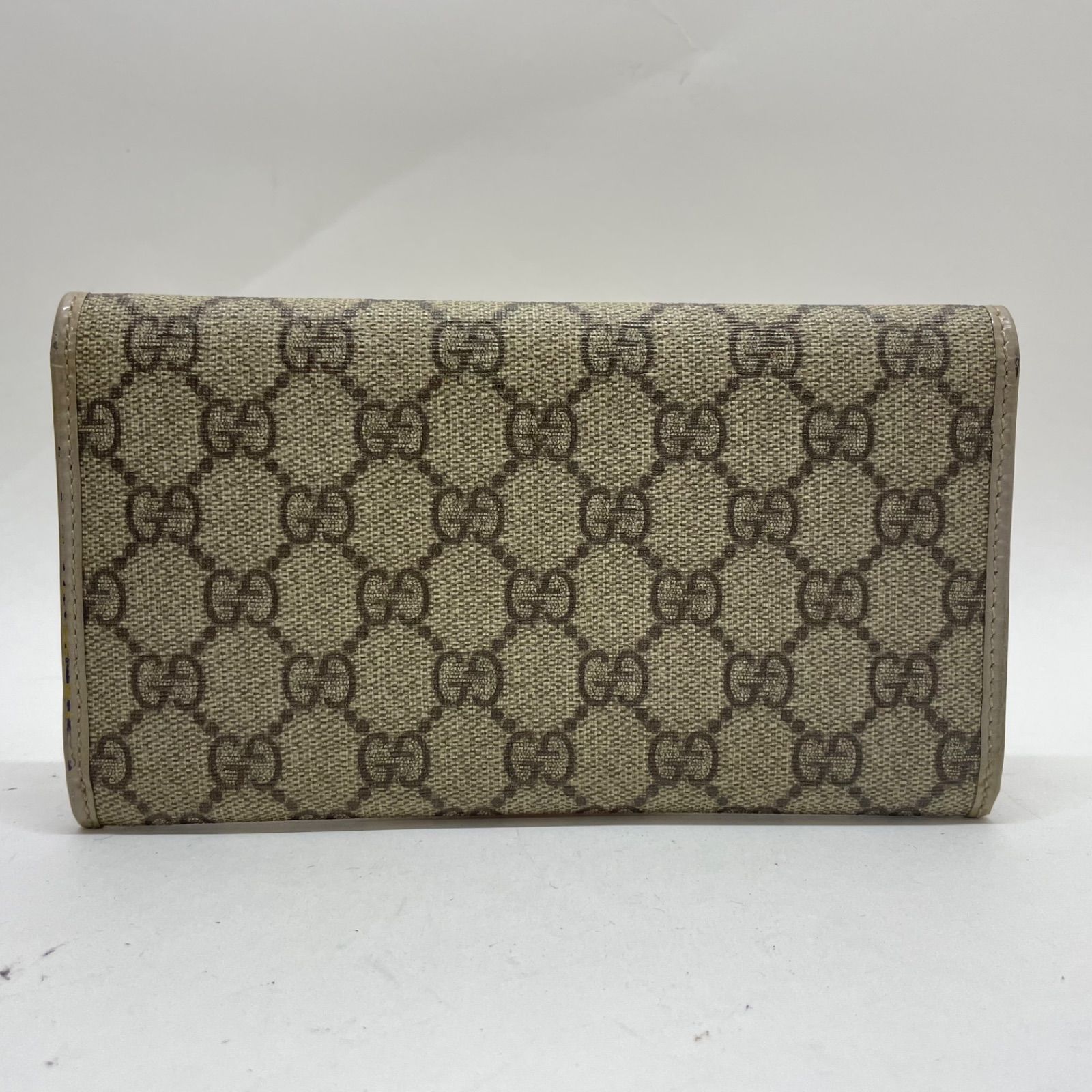 GUCCI グッチ　オールドグッチ　長財布　ggスプリーム　PVC レザー　ロゴ GUCCI グッチ オールドグッチ 長財布 ggスプリーム PVC レザー