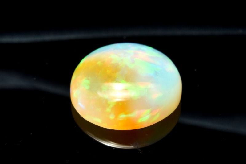 １点物 AAA 幸運を呼び込む石 プレシャスオパール 13mm コイン ルース パワーストーン 天然石 _PC5937