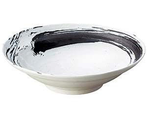 和食器 ワ244-068 白玉粉引内黒刷毛尺鉢