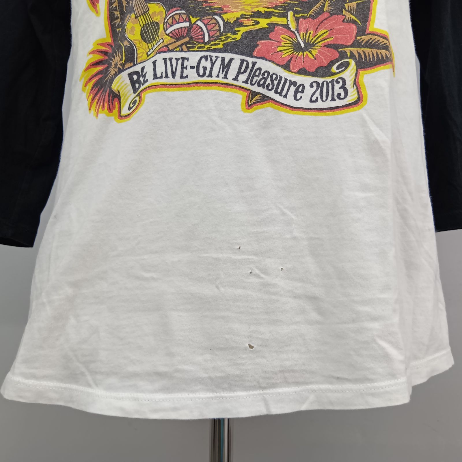 B'z ENDLESS SUMMER ラグラン Tシャツ Mサイズ 古着 ダメージ 7