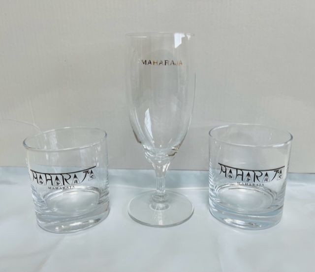 DISCO MAHARAJA マハラジャ ロックグラス2コ シャンパングラス1コ 品 稀少